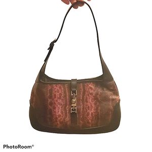 Gucci Authentic Karung Jackie snake skin bag